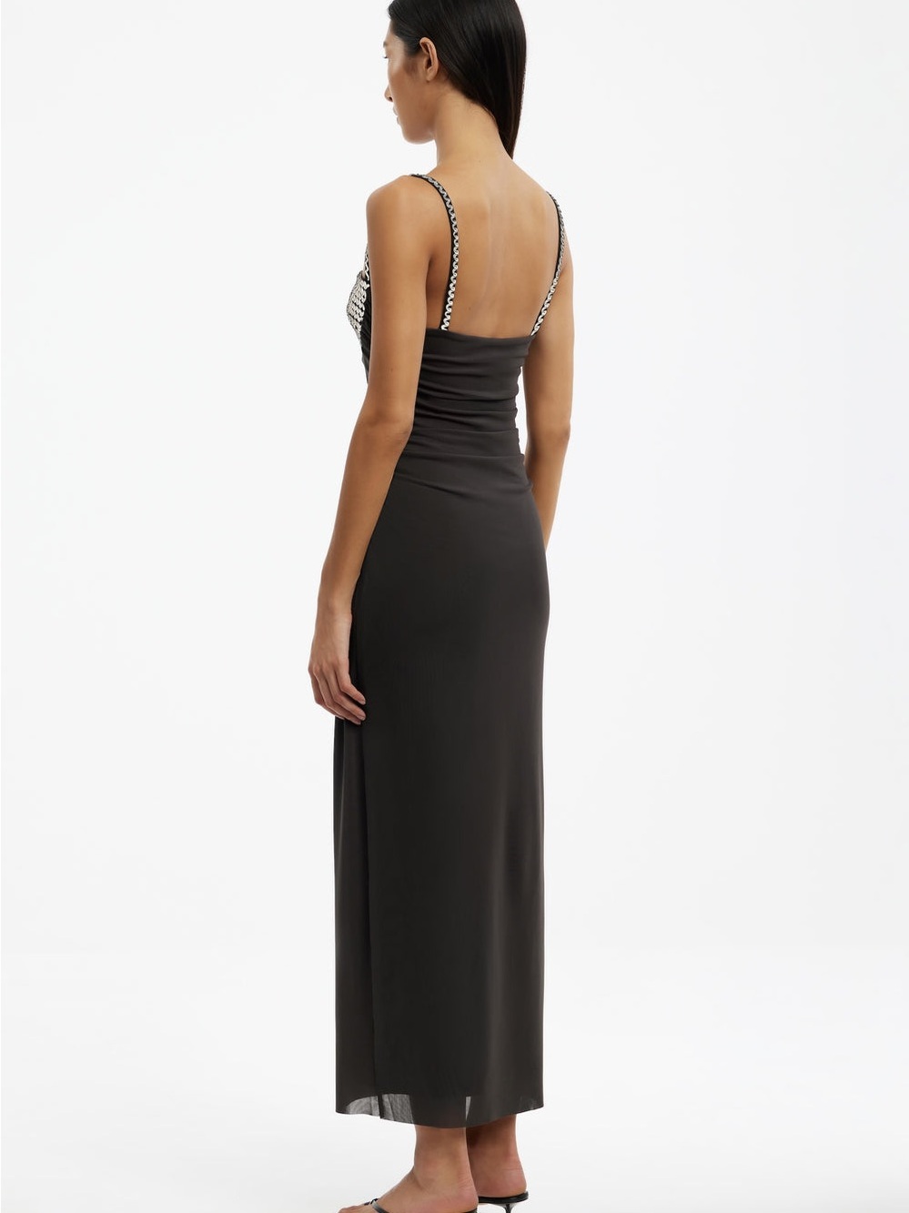Significant Others Maddie Midi Dress in Espresso Brown size S NWT - Picture 3 of 8